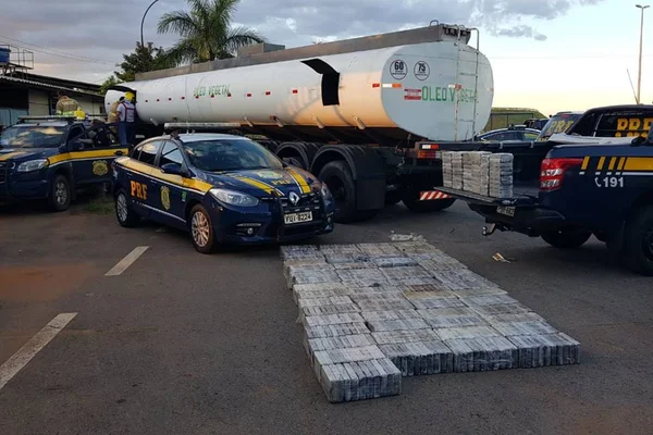 PRF apreende 1,1 tonelada de cocaína, avaliada em R$ 46 milhões
