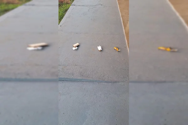 Moradora de rua joga papel sujo de cocô dentro de condomínio no DF