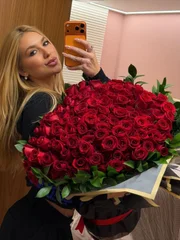 Virginia mostrou buquê de flores