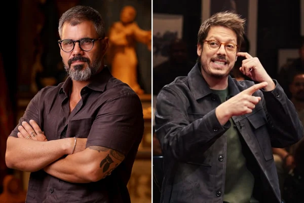 Juliano Cazarré e Fabio Porchat