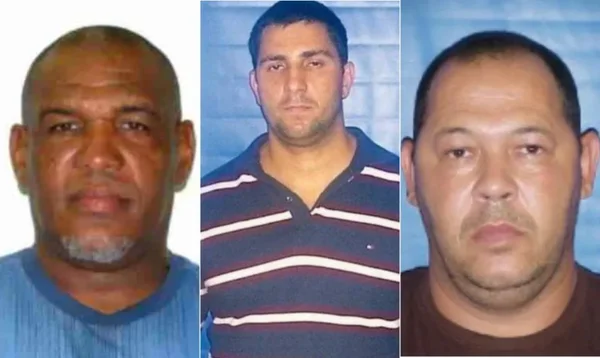 Imagem colorida de 3 dos 6 mortos durante a investigação do caso Marielle - Metrópoles