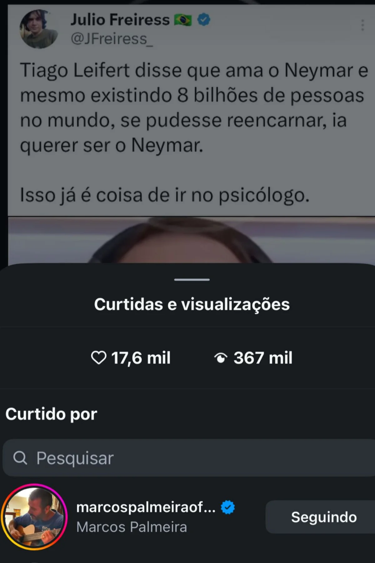 O ator da Globo curtiu postagem que zombava do apresentador. O ator da Globo curtiu postagem que zombava do apresentador.