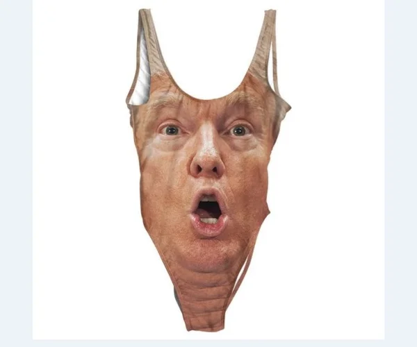 Marca lança maiô com estampa das caras de Trump, Putin e Kim Jong-un