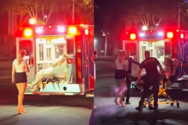 Influencers causam revolta ao bloquearem ambulância para sessão de fotos