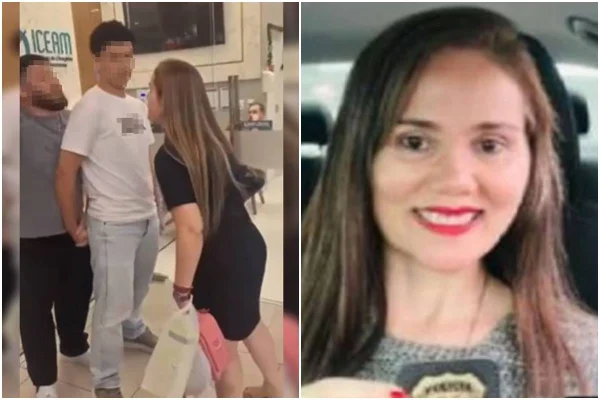 Policial civil discute com mulher e casal em shopping