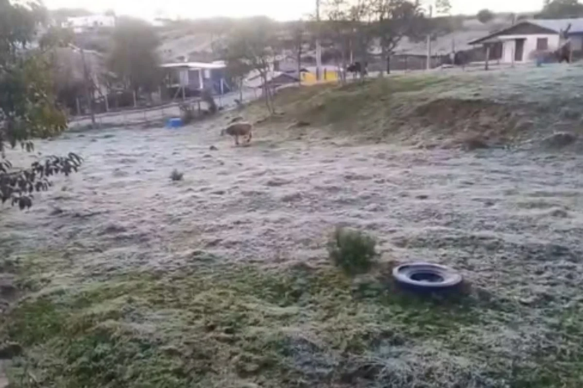 Massa de ar frio deixa 9 cidades do RS com temperaturas negativas