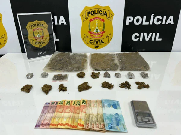 PCDF encontra R$ 30 mil em skunk na casa de casal de traficantes