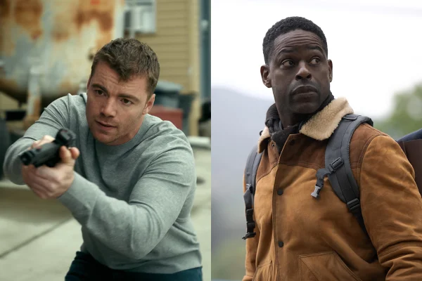 Montagem de imagens mostra cena das séries O Agente Noturno (à esquerda) e Paradise (à direita) - Metrópoles
