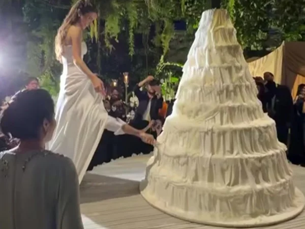Confeiteiro revela detalhes do bolo de casamento de Giulia Be: “Um sonho” - destaque galeria