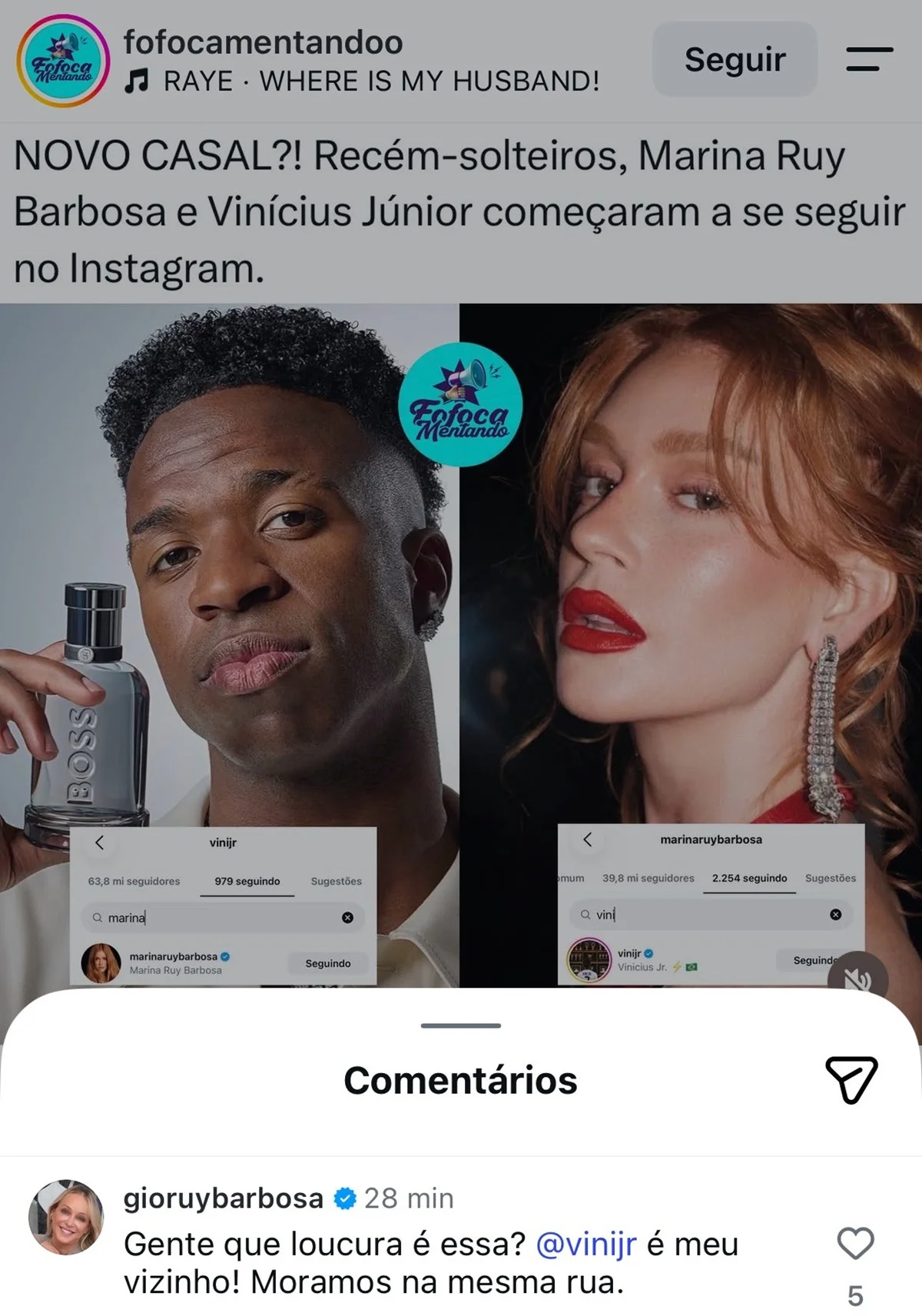 Mãe de Marina Ruy Barbosa esclarece suposto affair da atriz com Vini Jr. - imagem 1 Mãe de Marina Ruy Barbosa esclarece suposto affair da atriz com Vini Jr. - imagem 1