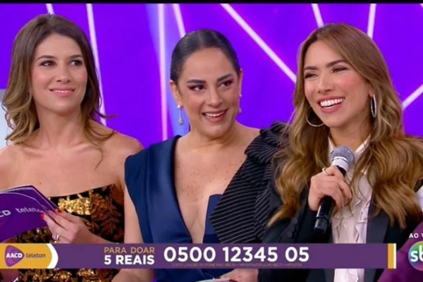 Filhas de Silvio Santos transformam Teleton em culto evangélico