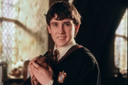 O ator Matthew Lewis (Neville Longbottom) no set do filme 'Harry Potter e o Cálice de Fogo', Londres, Inglaterra, 2004