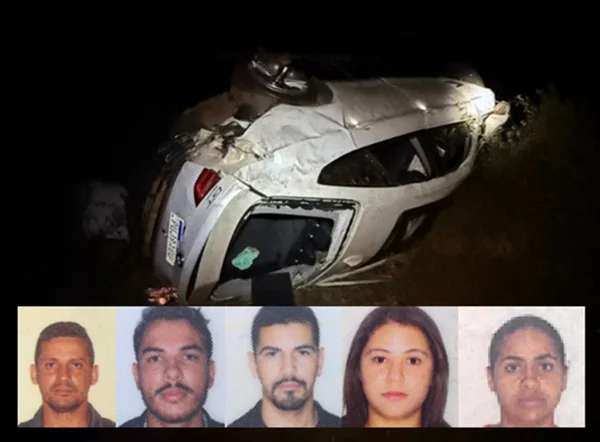 Cinco mortos em acidente em Imbé de Minas são identificados