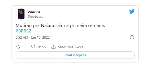 BBB22: Naiara Azevedo é detonada por vídeo zoando deficiência de Lula - imagem 4 BBB22: Naiara Azevedo é detonada por vídeo zoando deficiência de Lula - imagem 4