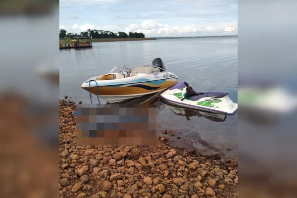 Imagem colorida mostr aacidente de jet ski - Metrópoles