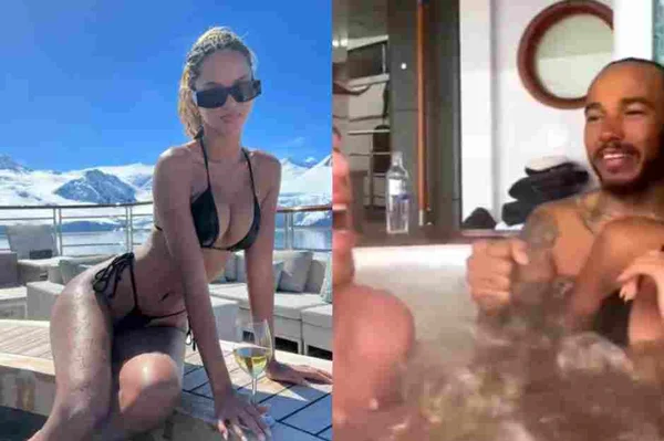 Lewis Hamilton vive affair com modelo brasileira ex de Kanye West