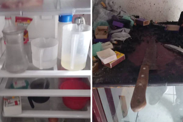 Foto colorida de casa onde mãe foi vítima de maus-tratos pelo filho, em Goiânia, Goiás - Metrópoles