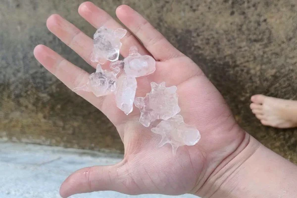 Chuva de granizo em São Paulo