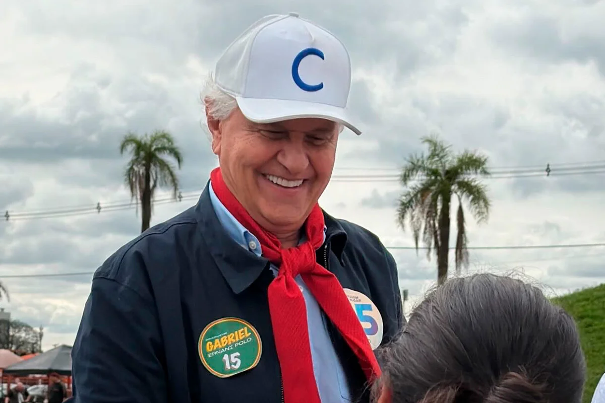 O candidato do PSD à Presidência, Ronaldo Caiado, em agenda no Rio Grande do Sul. O candidato do PSD à Presidência, Ronaldo Caiado, em agenda no Rio Grande do Sul.