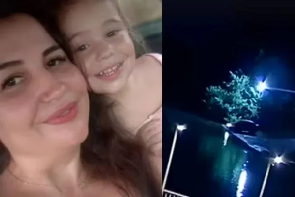 Pai é preso após mãe e filha morrerem afogadas em carro