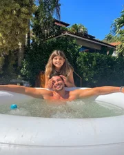 Cauã Reymond e a filha Cauã Reymond e a filha