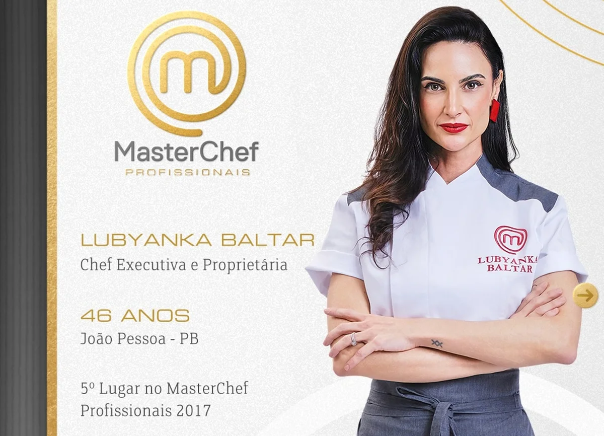 Lubyanka Baltar é uma das veteranas a voltar para o MasterChef Profissionais Lubyanka Baltar é uma das veteranas a voltar para o MasterChef Profissionais