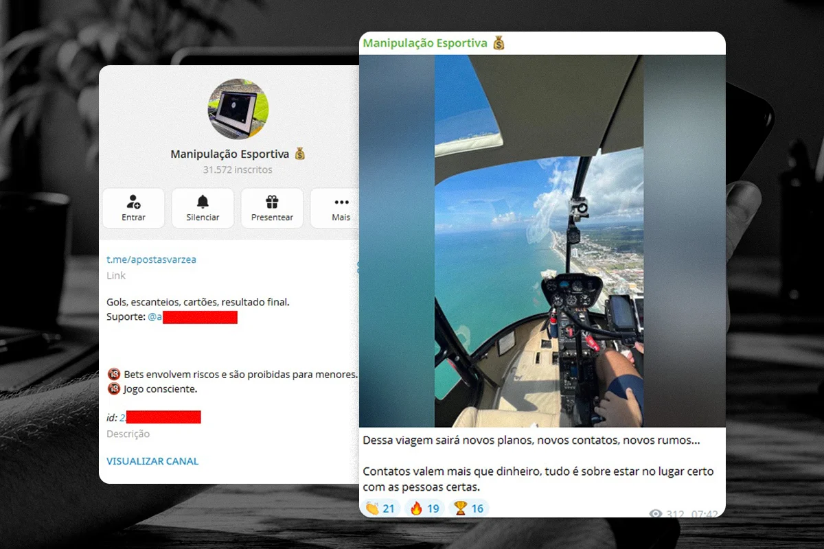 Grupo no Telegram entra na mira do MJ por manipulação de bets esportivas - imagem 2 Grupo no Telegram entra na mira do MJ por manipulação de bets esportivas - imagem 2