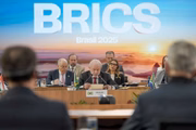 Lula discursa durante a cúpula do Brics, no Rio de Janeiro