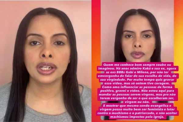 Capturas de tela do Instagram de Sarah Alcantara, influenciadora