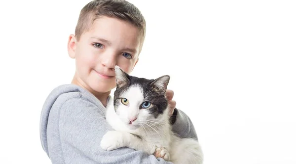 Garoto sofre bullying e adota gato com a mesma alteração genética