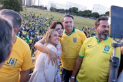 Ato pró-anistia em Brasília, nesta quarta-feira (7/5)