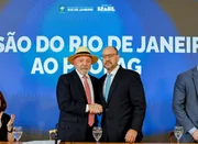 Presidente Lula e o governador interino do Rio, Ricardo Couto Presidente Lula e o governador interino do Rio, Ricardo Couto