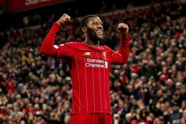 Wijnaldum comemora gol como Gabigol, mas diz desconhecer Flamengo