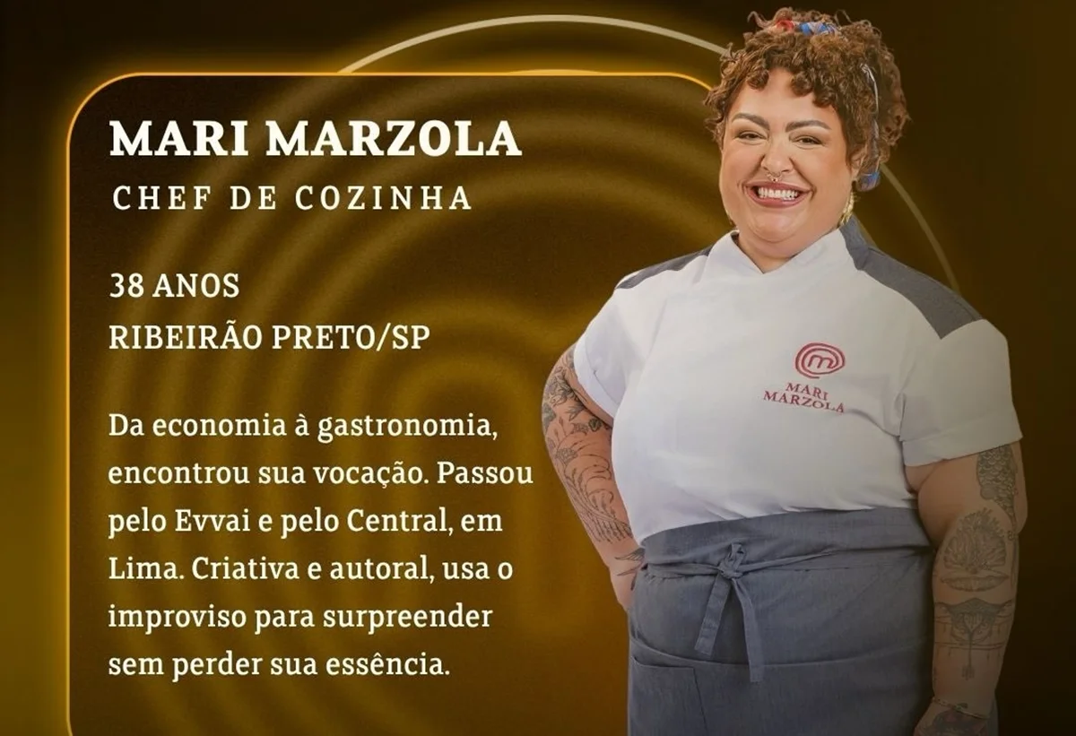 A chef de cozinha Mari Marzola está no elenco da nova temporada do MasterChef Profissionais A chef de cozinha Mari Marzola está no elenco da nova temporada do MasterChef Profissionais