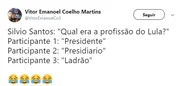 “Ladrão”, diz mulher sobre profissão de Lula a Silvio Santos - imagem 5 “Ladrão”, diz mulher sobre profissão de Lula a Silvio Santos - imagem 5