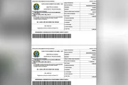 Nota fiscal para ressarcimento à União