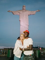 Virginia e Vini Jr. no Cristo Redentor Virginia e Vini Jr. no Cristo Redentor