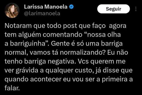 Larissa Manoela solta o verbo após novos rumores de gravidez - destaque galeria