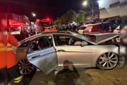 Após batida, motorista fugiu e ainda não foi localizado