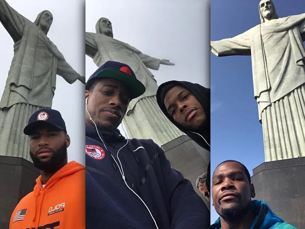 Sem jogar nesta terça, Dream Team dos EUA visita Cristo Redentor