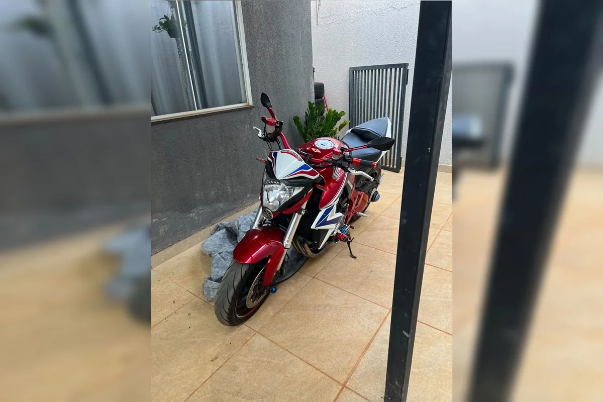 Moto apreendida Moto apreendida