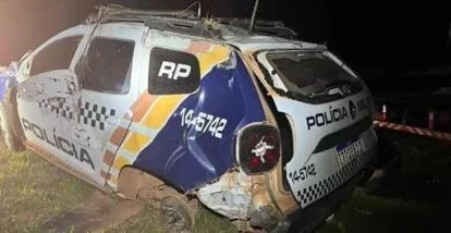 Sargento fica gravemente ferido após viatura atropelar anta na MT-235