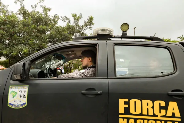 Mossoró Foto colorida de carro da Força Nacional - Metrópoles