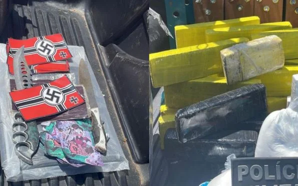 Casal é flagrado com drogas embaladas com símbolos nazistas em Aracaju