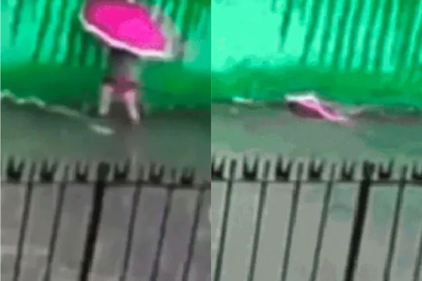 imagem colorida PE: mulher fica submersa por cerca de 3 minutos ao cair em enxurrada - Metrópoles