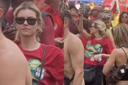 Alanis Guillen no ato pró-Lula no Rio de Janeiro (RJ) Alanis Guillen no ato pró-Lula no Rio de Janeiro (RJ)