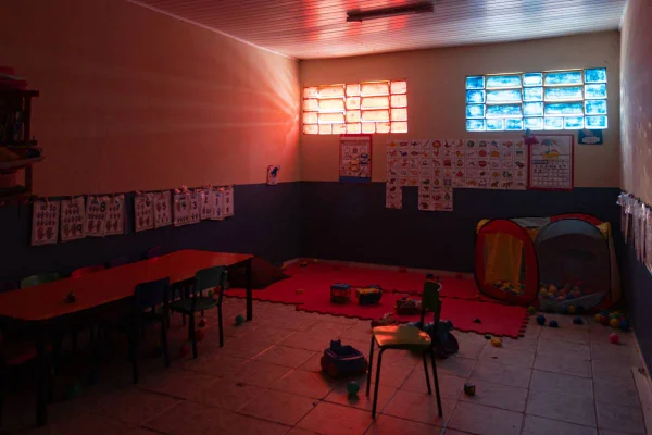 Brasília (DF) 06/08/24 Estrutura física da Creche Soletrar, em Itapoã, onde o então sócio, Ronaldo Santos de Novaes, abusava de crianças. Ronaldo foi preso ontem, segunda-feira, após expedição mandado de prisão preventiva Foto: VINÍCIUS SCHMIDT/METRÓPOLES @vinicius.foto