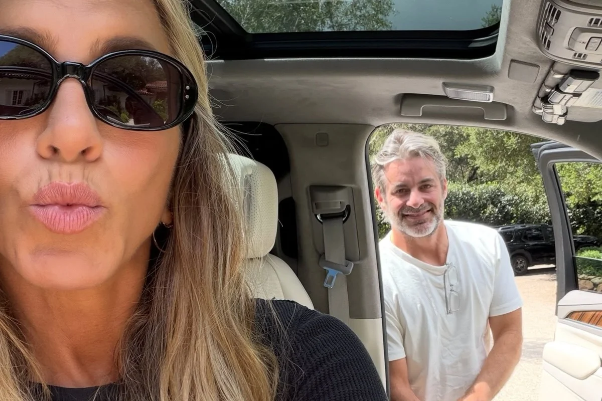 Jennifer Aniston e Jim Curtis Jennifer Aniston e Jim Curtis