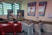 A decoração do espaço e as estações de apresentações envolviam os esportes, a famosa flor de cerejeira e os aspectos gerais da cultura, finalizando com a escrita do nome dos visitantes em caracteres japoneses, feita pelos próprios alunos A decoração do espaço e as estações de apresentações envolviam os esportes, a famosa flor de cerejeira e os aspectos gerais da cultura, finalizando com a escrita do nome dos visitantes em caracteres japoneses, feita pelos próprios alunos