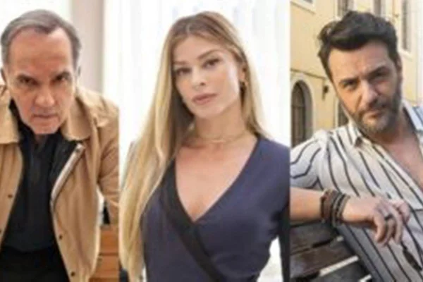 Foto colorida de Guerra (à esquerda), Débora (ao centro) e Moretti (à direita) - Metrópoles
